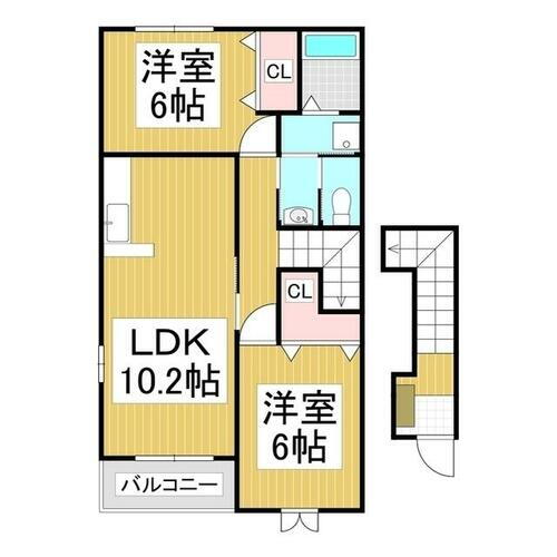 長野県諏訪市大和２丁目 上諏訪駅 2LDK アパート 賃貸物件詳細