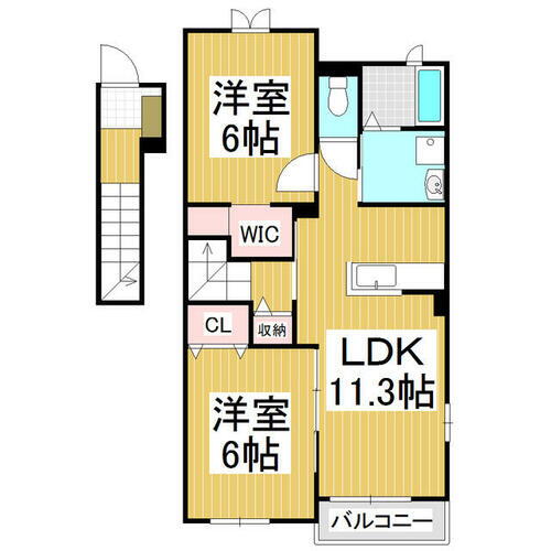 長野県茅野市宮川 茅野駅 2LDK アパート 賃貸物件詳細