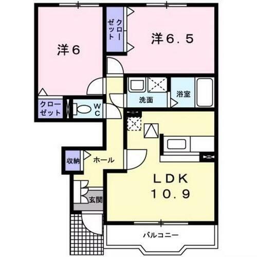 群馬県高崎市島野町 高崎問屋町駅 2LDK アパート 賃貸物件詳細