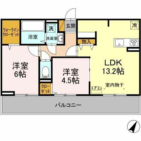千葉県流山市おおたかの森南２丁目 流山おおたかの森駅 2LDK アパート 賃貸物件詳細