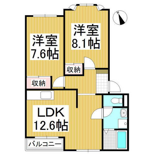 長野県上田市上田原 赤坂上駅 2LDK アパート 賃貸物件詳細