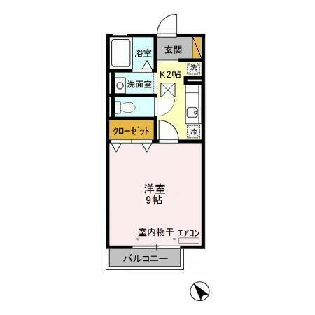 茨城県水戸市見川町 赤塚駅 1K アパート 賃貸物件詳細