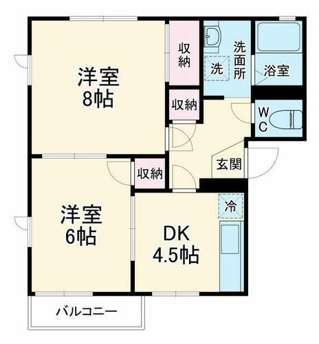 群馬県伊勢崎市山王町 新伊勢崎駅 2DK アパート 賃貸物件詳細