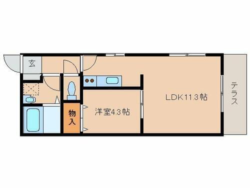 奈良県磯城郡田原本町大字秦庄 田原本駅 1LDK アパート 賃貸物件詳細