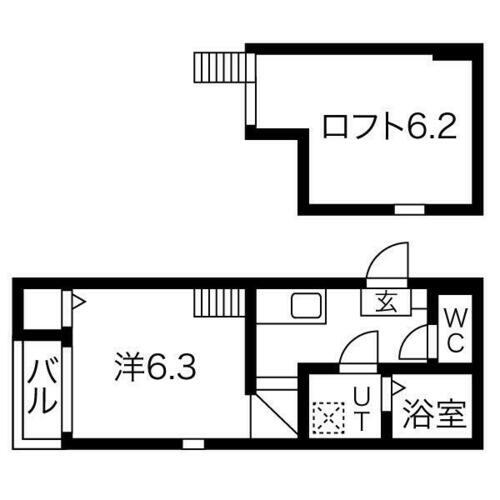 愛知県名古屋市熱田区六番２丁目 六番町駅 1SK アパート 賃貸物件詳細