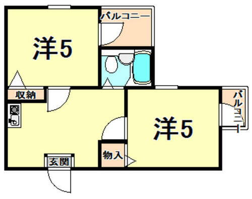 セレーノ門戸 4階 2K 賃貸物件詳細
