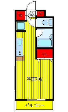 ストロベリーフィールズ 1階 ワンルーム 賃貸物件詳細