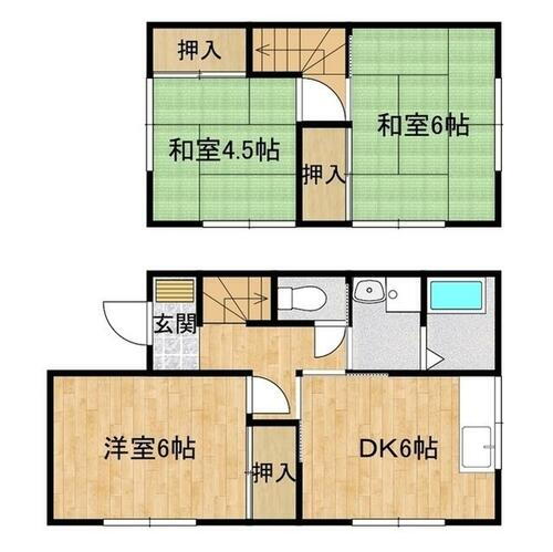 茨城県土浦市摩利山新田 荒川沖駅 3DK 一戸建て 賃貸物件詳細