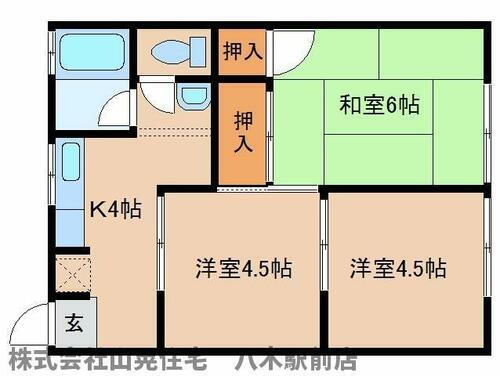 奈良県橿原市北八木町２丁目 大和八木駅 3K アパート 賃貸物件詳細