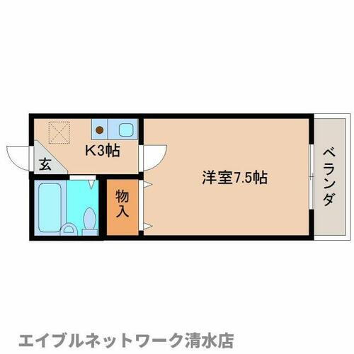 静岡県静岡市清水区巴町 新清水駅 1K マンション 賃貸物件詳細