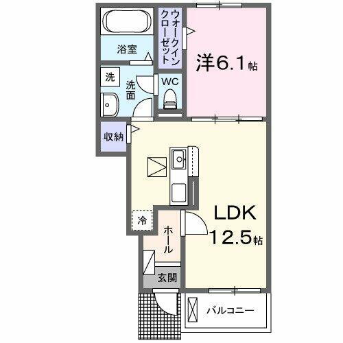 アペ・伊奈 1階 1LDK 賃貸物件詳細