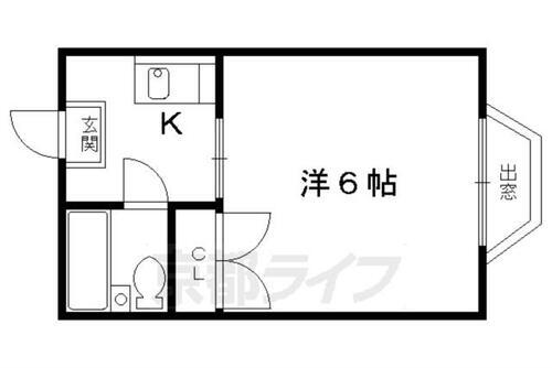 ハイム上賀茂 2階 1K 賃貸物件詳細