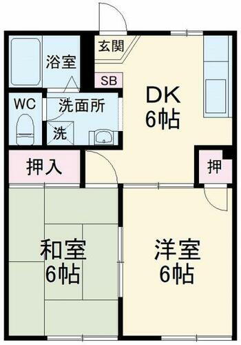 埼玉県さいたま市桜区大字大久保領家 与野本町駅 2DK アパート 賃貸物件詳細