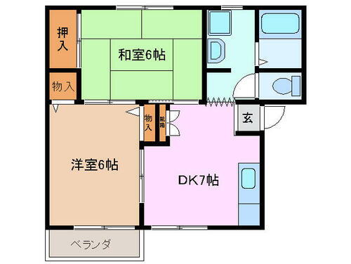 三重県四日市市伊倉３丁目 中川原駅 2DK アパート 賃貸物件詳細