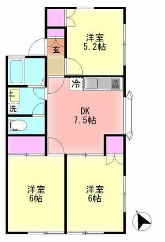 千葉県成田市美郷台２丁目 成田駅 3DK アパート 賃貸物件詳細