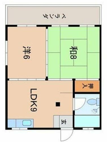 長嶺アパート 2階 2LDK 賃貸物件詳細