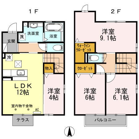 静岡県浜松市中央区神立町 浜松駅 4LDK アパート 賃貸物件詳細