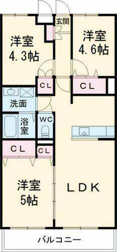神奈川県厚木市松枝１丁目 本厚木駅 3LDK マンション 賃貸物件詳細