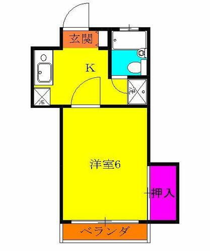 神奈川県藤沢市亀井野 六会日大前駅 1K アパート 賃貸物件詳細