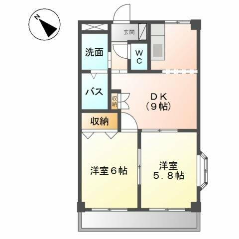 愛知県碧南市尾城町４丁目 碧南中央駅 2DK アパート 賃貸物件詳細