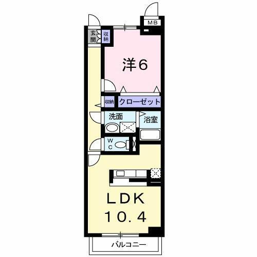 フランシーズ　コート　Ａ 1階 1LDK 賃貸物件詳細