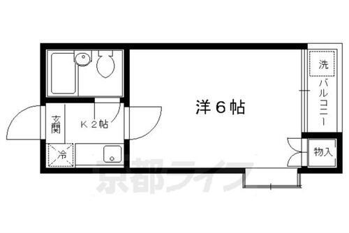 京都府京都市北区西賀茂今原町 北山駅 1K アパート 賃貸物件詳細