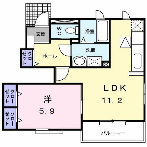 愛知県岡崎市丸山町字上ノ野 美合駅 1LDK アパート 賃貸物件詳細