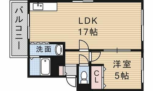 大阪府池田市桃園１丁目 池田駅 1LDK アパート 賃貸物件詳細