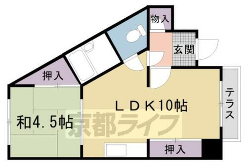 京都府京都市右京区西京極西川町 西京極駅 1LDK アパート 賃貸物件詳細