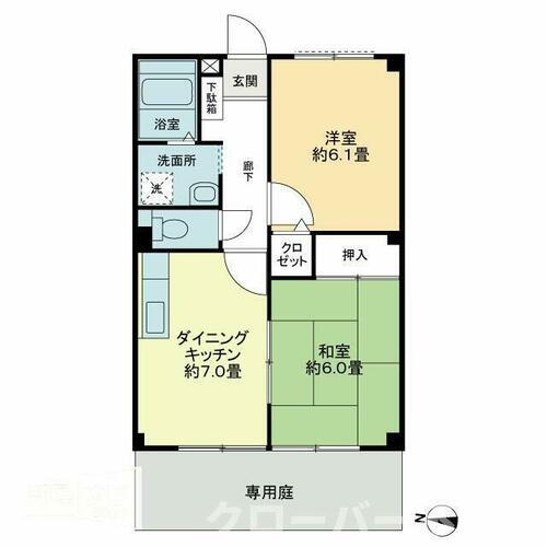 フォブール綾歌Ⅱ 平屋建て 2DK 賃貸物件詳細