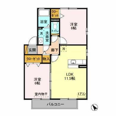 茨城県つくばみらい市陽光台３丁目 みらい平駅 2LDK アパート 賃貸物件詳細