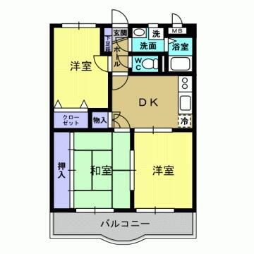 鹿児島県鹿児島市吉野町 鹿児島駅 3DK マンション 賃貸物件詳細