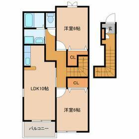 千葉県東金市北之幸谷 東金駅 2LDK アパート 賃貸物件詳細