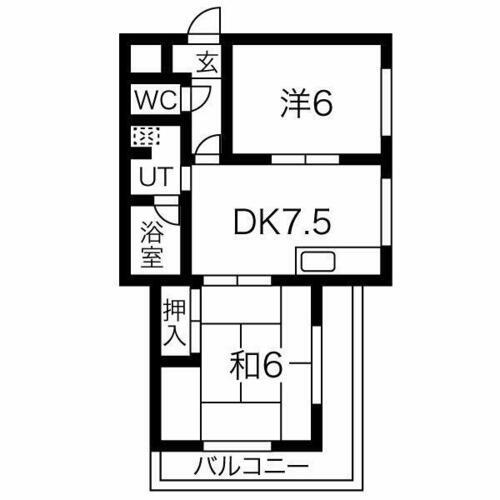 愛知県名古屋市北区楠４丁目 味美駅 2DK マンション 賃貸物件詳細