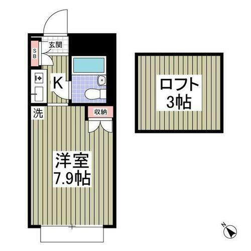 神奈川県横浜市西区東久保町 西横浜駅 1K アパート 賃貸物件詳細