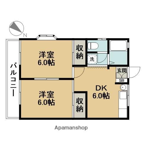 東京都江戸川区北葛西２丁目 西葛西駅 2DK アパート 賃貸物件詳細