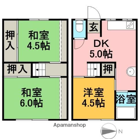 岐阜県土岐市泉町定林寺 土岐市駅 3DK アパート 賃貸物件詳細