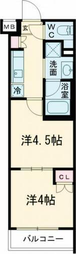 東京都中野区本町５丁目 中野新橋駅 2K マンション 賃貸物件詳細