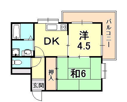 兵庫県神戸市東灘区北青木４丁目 青木駅 2DK マンション 賃貸物件詳細