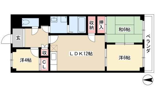 第２奥村マンション 4階 3LDK 賃貸物件詳細