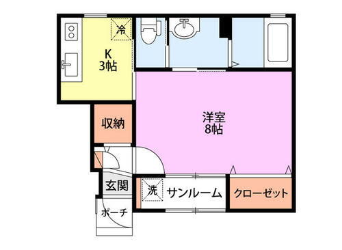 新潟県新潟市北区葛塚 豊栄駅 1K アパート 賃貸物件詳細