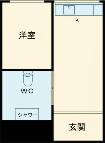 河本マンション 2階 ワンルーム 賃貸物件詳細