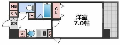 大阪府大阪市中央区上町 谷町六丁目駅 1K マンション 賃貸物件詳細