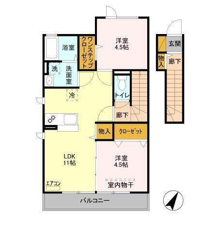 埼玉県さいたま市北区吉野町１丁目 今羽駅 2LDK アパート 賃貸物件詳細