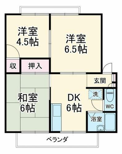 神奈川県大和市西鶴間５丁目 鶴間駅 3DK アパート 賃貸物件詳細