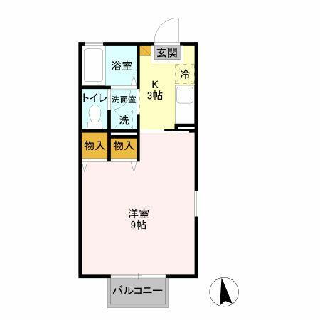 栃木県小山市西城南１丁目 小山駅 1K アパート 賃貸物件詳細