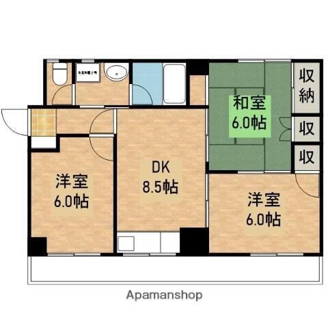 広島県安芸郡海田町南大正町 海田市駅 3DK マンション 賃貸物件詳細