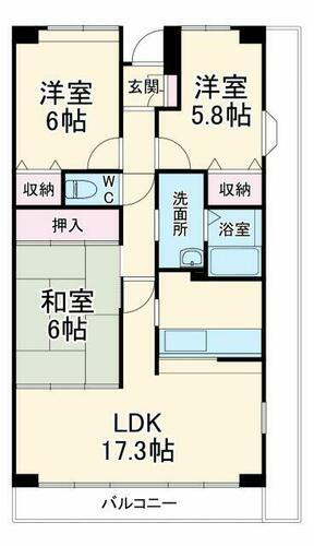 千葉県八千代市ゆりのき台１丁目 八千代中央駅 3LDK マンション 賃貸物件詳細