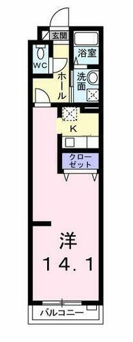パティオロッサ 3階 1K 賃貸物件詳細