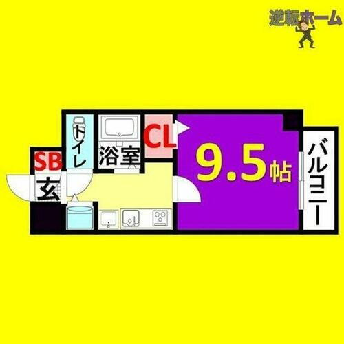 プレサンス東別院駅前コネクション 5階 1K 賃貸物件詳細